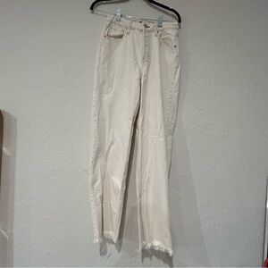 Wild Fable Cream High-Rise Straight Leg Jeans